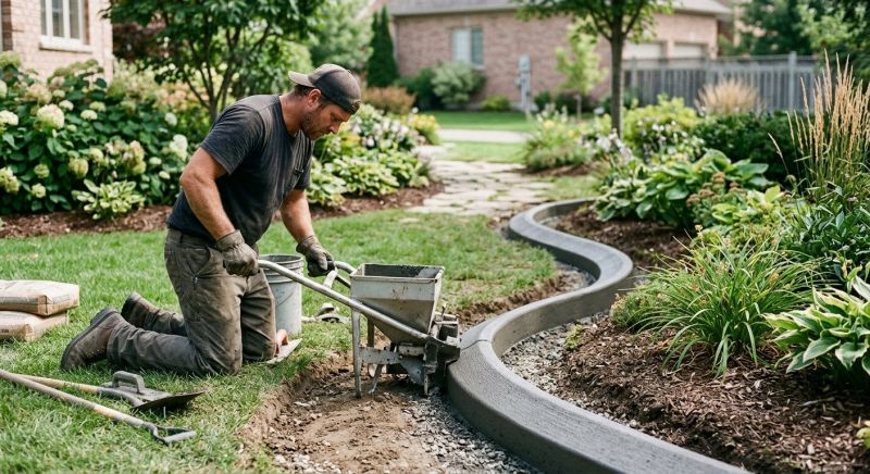 Flowerbed Curbing Installation in Citrus County, FL